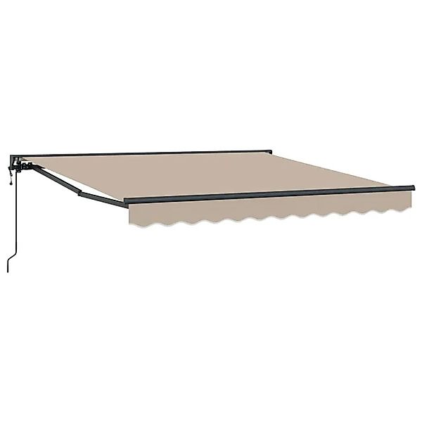 vidaXL Einziehbare Markise Beige 300 x 250 cm Polyester und Metall 3330068 günstig online kaufen