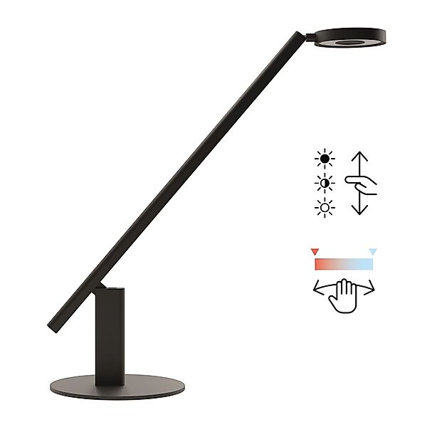 Luctra LED Schreibtischlampe Table Lite Design Gestensteuerung Schwarz günstig online kaufen