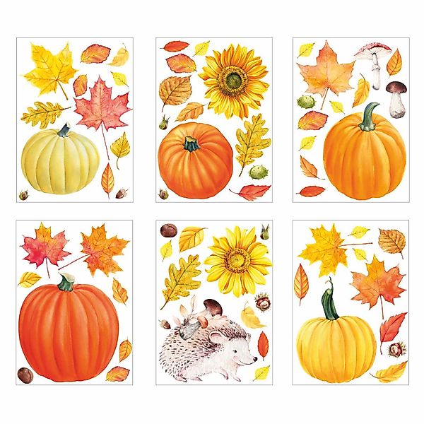 nikima Fensterbild Fensterbilder Herbst selbstklebend günstig online kaufen