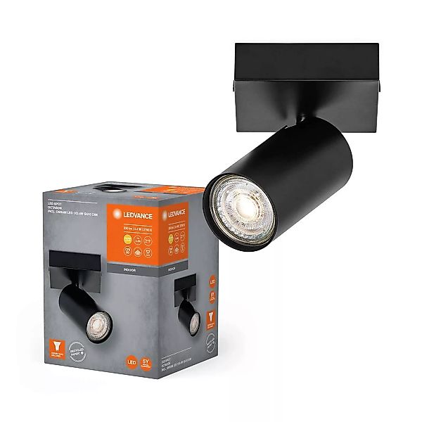 LEDVANCE LED-Strahler Octagon, dimmbar, einflammig, schwarz günstig online kaufen