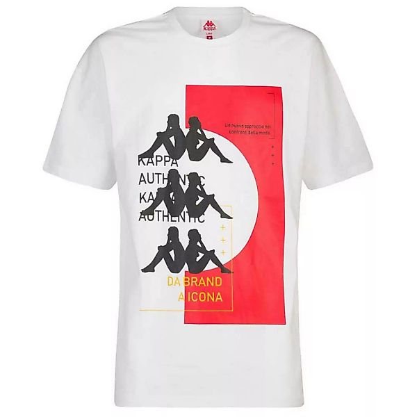 Kappa Etas Kurzärmeliges T-shirt L White/Red Md günstig online kaufen