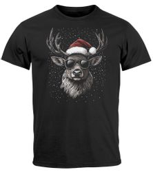 MoonWorks Print-Shirt Herren T-Shirt Weihnachten Rentier günstig online kaufen