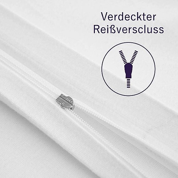 Brielle Bettwäsche Renforcé Set aus 100% Baumwolle - 135x200 cm - Gelb/Blau günstig online kaufen