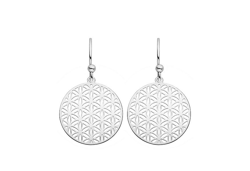 SCHOSCHON Paar Ohrhaken Ohrringe Blume des Lebens 925 Silber ø 20 mm, Ohrsc günstig online kaufen