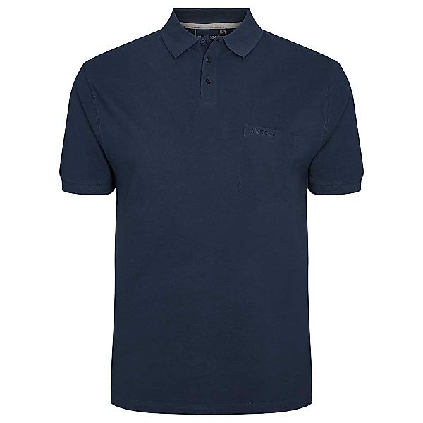 North Poloshirt aus Baumwoll-Piqué Farbe dunkelblau Größe: 5XL günstig online kaufen