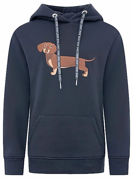 Zwillingsherz Hoodie ""Dackel"", Stickerei vorne, weiche Fleece Innenseite, günstig online kaufen