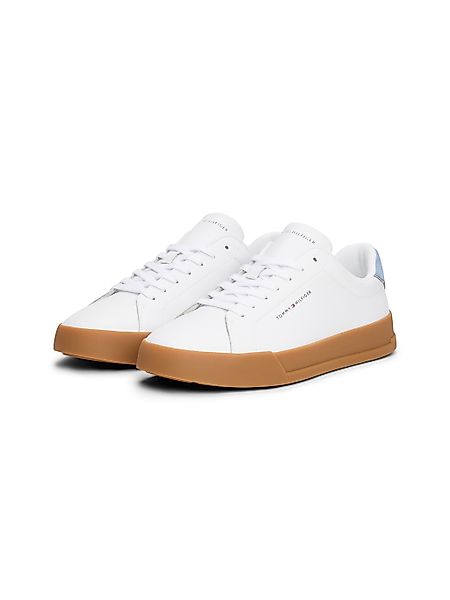 Tommy Hilfiger Sneaker "TH COURT LTH DETAIL ESS", Freizeitschuh, Halbschuh, günstig online kaufen