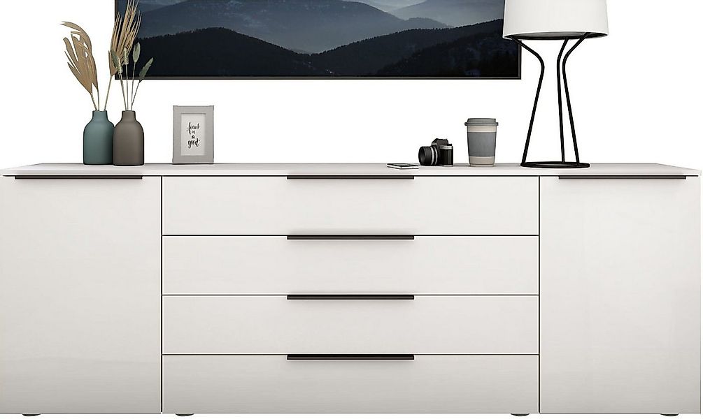 borchardt Möbel Sideboard Tom, moderne Kommode mit Metallgriffen, 200cm bre günstig online kaufen