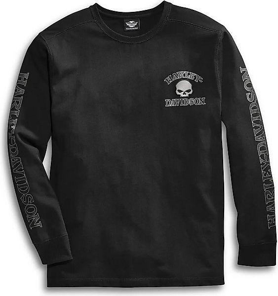 HARLEY-DAVIDSON Langarmshirt Herren Pullover Willie G Skull Longsleeve Lang günstig online kaufen