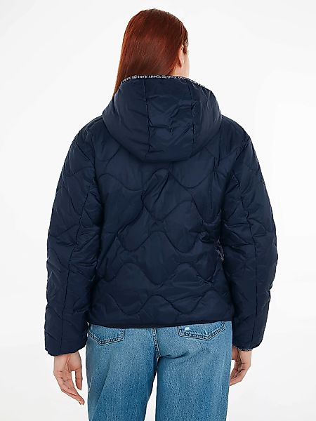 Tommy Jeans Steppjacke TJW QUILTED TAPE HOOD PUFFER EXT mit Logostickerei günstig online kaufen