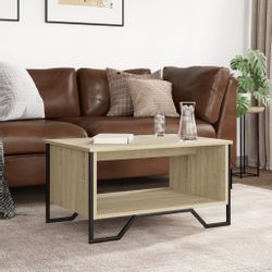 vidaXL Couchtisch Couchtisch Sonoma-Eiche 75x51x40 cm günstig online kaufen