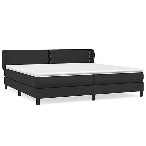 vidaXL Boxspringbett mit Matratze Schwarz 200x200 cm Kunstleder1371016 günstig online kaufen