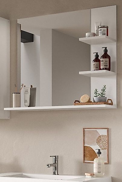 Inn.Furn Wandspiegel Sopela (Badspiegel in weiß, 80 x 70 cm), mit Regal günstig online kaufen