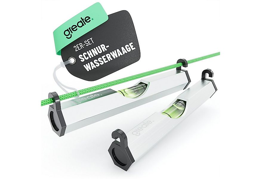 greate. Wasserwaage 2x Schnurwasserwaage aus Aluminium - Schnurwaage - Wass günstig online kaufen