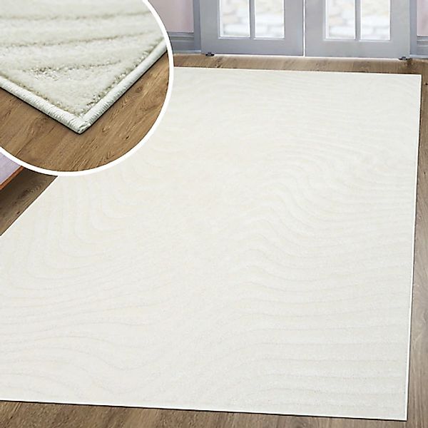 my home Teppich »Vibek«, rechteckig, 9 mm Höhe, Hoch-Tief-Effekt mit weiche günstig online kaufen