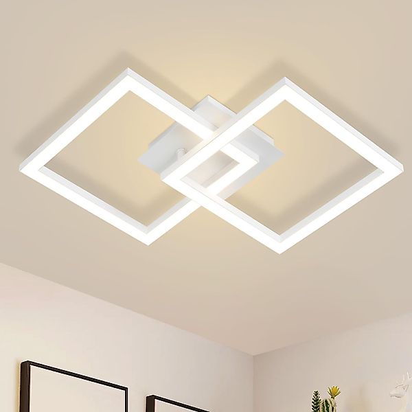 Nettlife LED Deckenleuchte Küche Schwarz Eckig günstig online kaufen