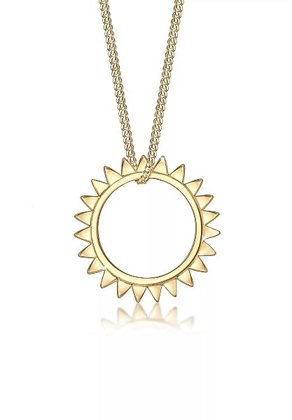 Elli Kette mit Anhänger "Sonne Sommer Geo Astro Trend 925 Silber" günstig online kaufen