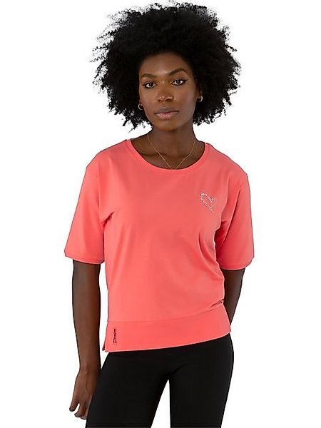 Gio Milano T-Shirt G26-1100 Strassapplikation als Logo, seitliche Schlitze günstig online kaufen