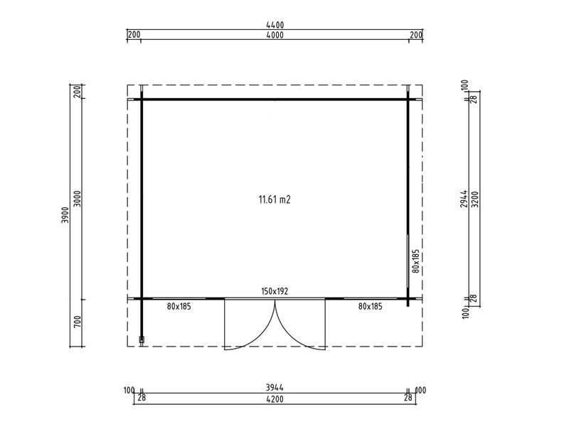 Fjordholz Gartenhaus Kubi Midi günstig online kaufen