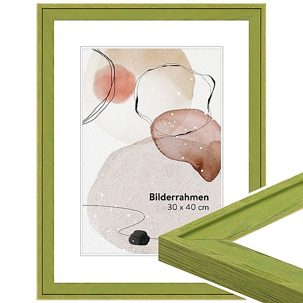 WANDStyle Bilderrahmen H120, Grün, gemasert, aus günstig online kaufen