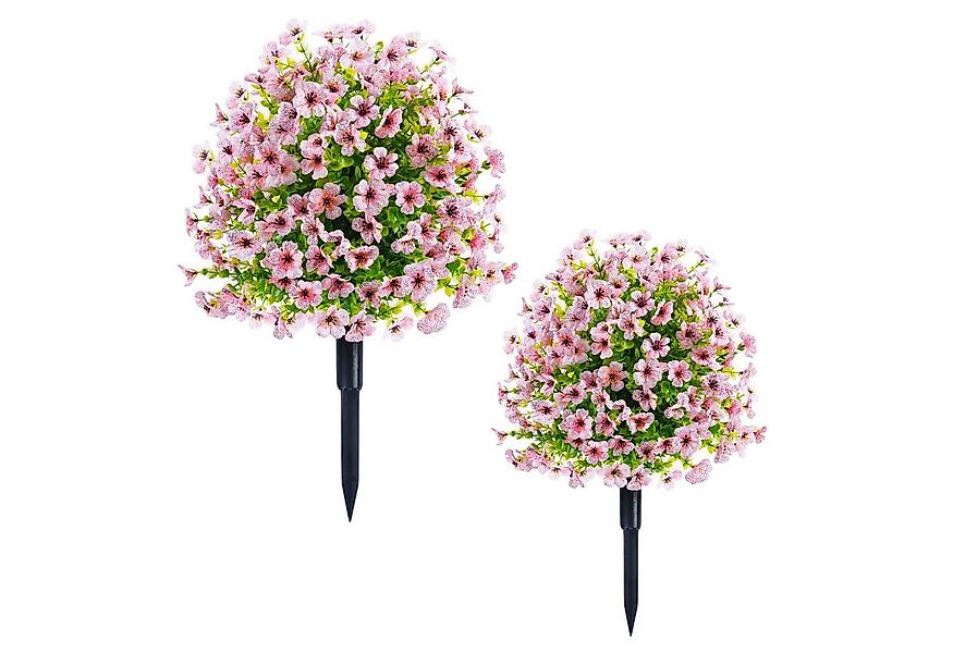 Kunstpflanze 2pcs Künstliche Sträucher für Outdoor mit Ground Spike, Garvee günstig online kaufen