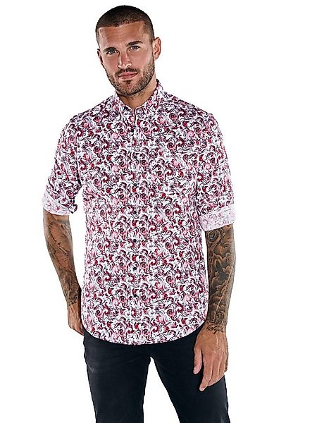 emilio adani Langarmhemd emilio adani Herren Langarm-Hemd gemustert, Rot günstig online kaufen