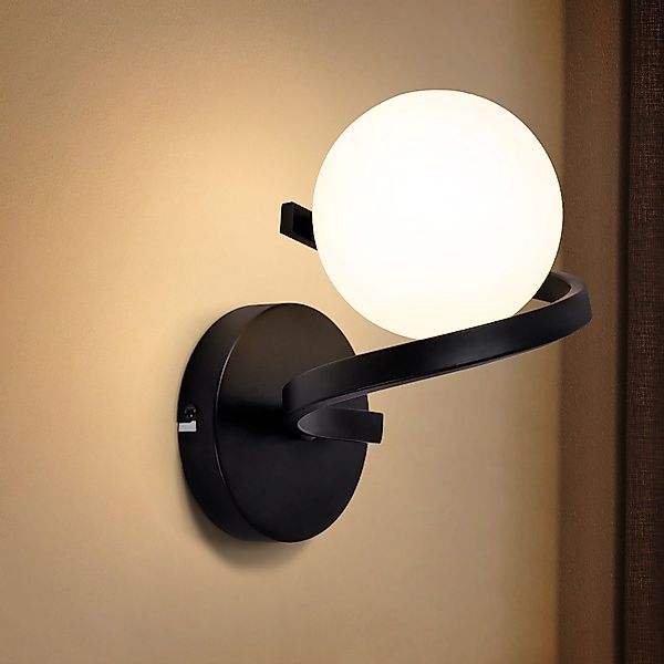 ZMH Wandleuchte 1 Flammig Modern Schwarz günstig online kaufen