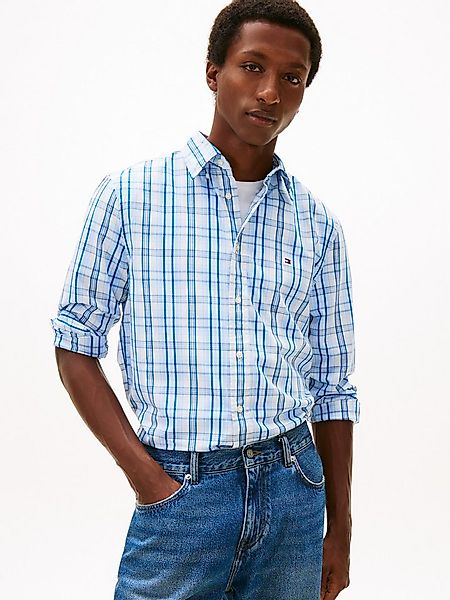 Tommy Hilfiger Langarmhemd FLEX POPLIN MEDIUM CHECK Button-down-Kragen, Reg günstig online kaufen