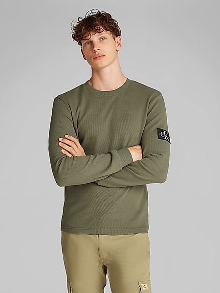 Calvin Klein Jeans Langarmshirt BADGE WAFFLE günstig online kaufen