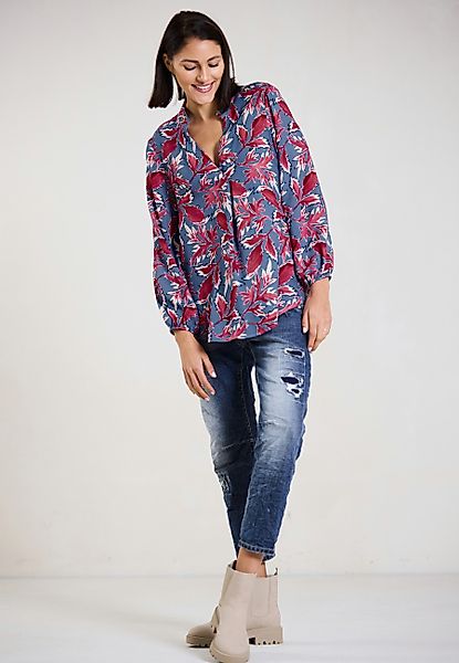 Andijamo-Fashion Druckbluse SHADOW BLOOM Lässige Bluse günstig online kaufen