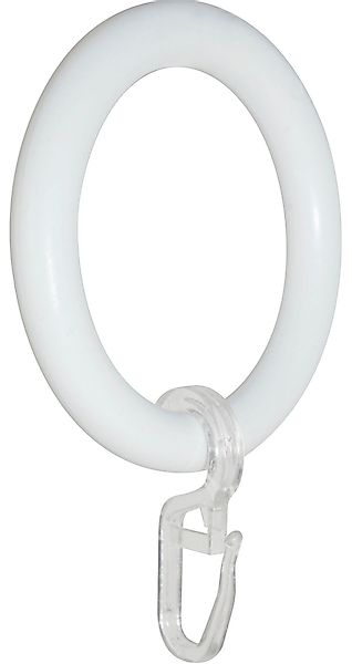 GARESA Gardinenring "Kunststoffring mit Haken" für Durchmesser bis 28mm, ei günstig online kaufen
