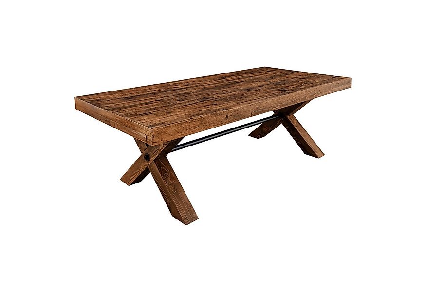 riess-ambiente Esstisch GOLIATH 210cm natur/schwarz- Pinienholz, X-Gestell, günstig online kaufen