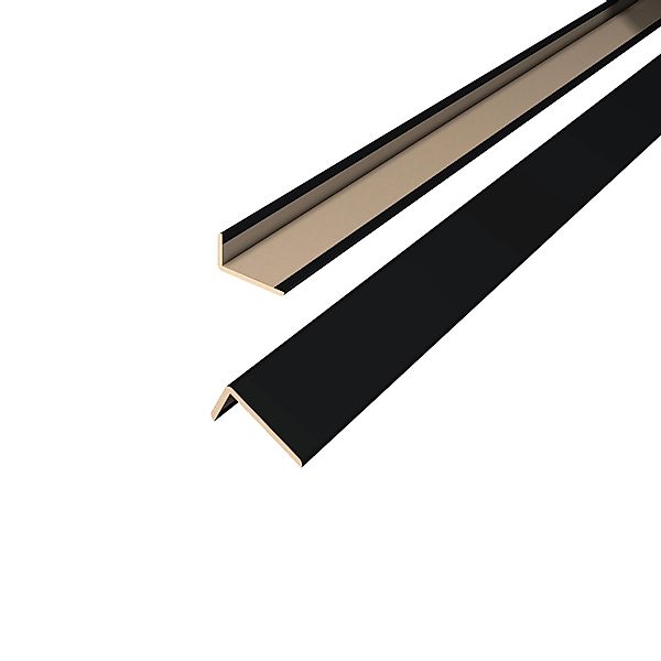 Egger Winkelleiste Wandverkleidung Decowall WL537 2,4 m Schwarz günstig online kaufen