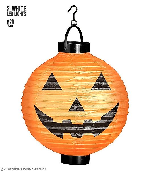 Widmann S.r.l. Dekoobjekt Halloween Deko Laterne 'Kürbis' LED 20 cm, Orange günstig online kaufen