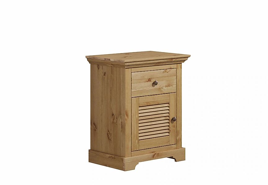 OTTO home Nachtkommode "Rauna, Landhausstil, edles Design mit Lamellen und günstig online kaufen