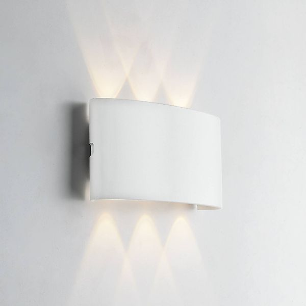 LED-Außenwandlampe Betle, weiß, Breite 17 cm, Metall, CCT günstig online kaufen