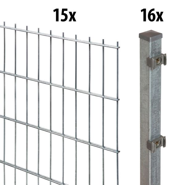 GARDEN 'N' MORE Doppelstabmattenzaun Standard, (31-St), günstig online kaufen