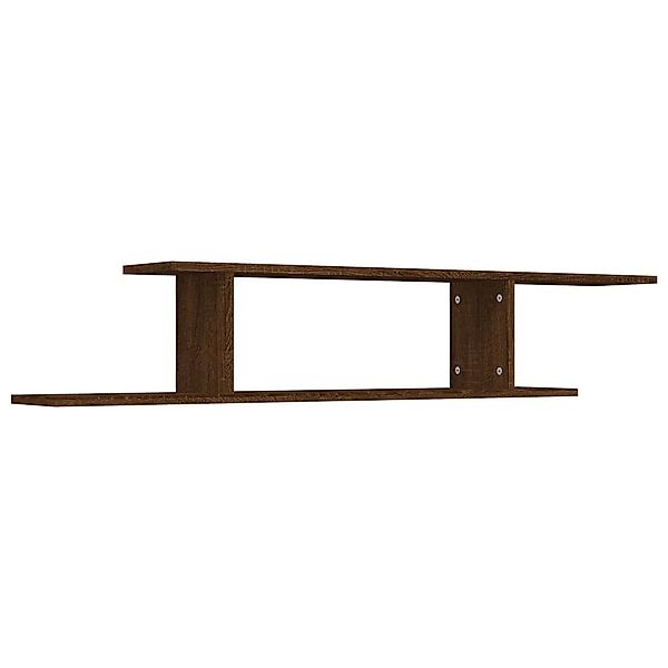 furnicato Wandregal TV-Braun Eichen-Optik 125x18x23 cm günstig online kaufen