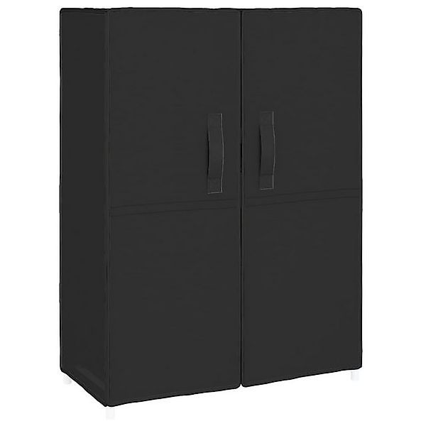 furnicato Schuhschrank Schwarz 60x28x90 cm Stoff (1-St) günstig online kaufen