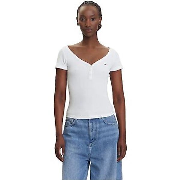 Tommy Jeans Kurzarmshirt TJW SLIM HENLEY WAFFLE SS günstig online kaufen
