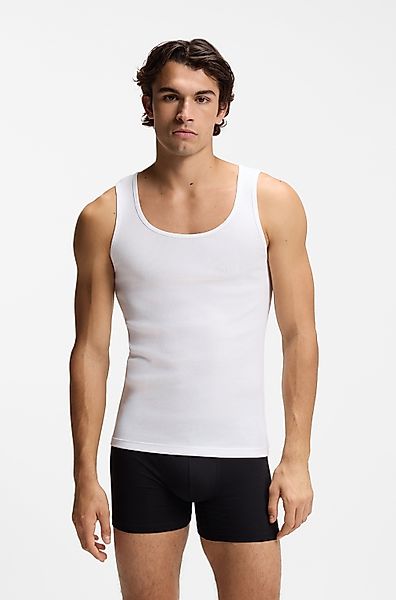 BOSS Tanktop "3P RibClassic BOSS ONE" Ton in Ton Stickerei auf der Brust günstig online kaufen