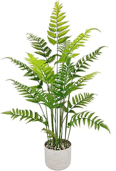 Kunstpflanze Künstlicher Waldfarn im Topf Farn Kunstfarn Farnbusch Waldpfla günstig online kaufen