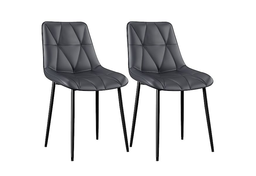 TLGREEN Esszimmerstuhl 2/4-er Küchenstuhl, PU Polsterstuhl mit Rückenlehne, günstig online kaufen