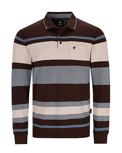 Hajo Poloshirt Poloshirt mit platziertem Streifen - stay fresh-Qualität günstig online kaufen