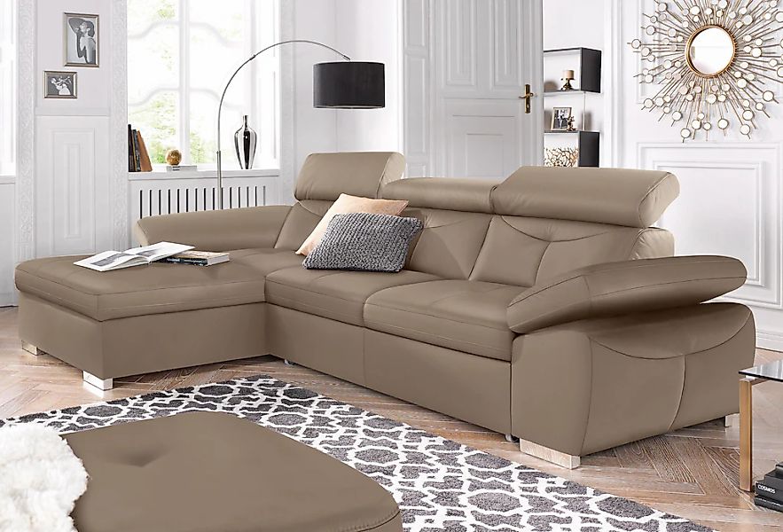 exxpo - sofa fashion Ecksofa "Spring, super bequem, mit Armteil- und Kopfte günstig online kaufen