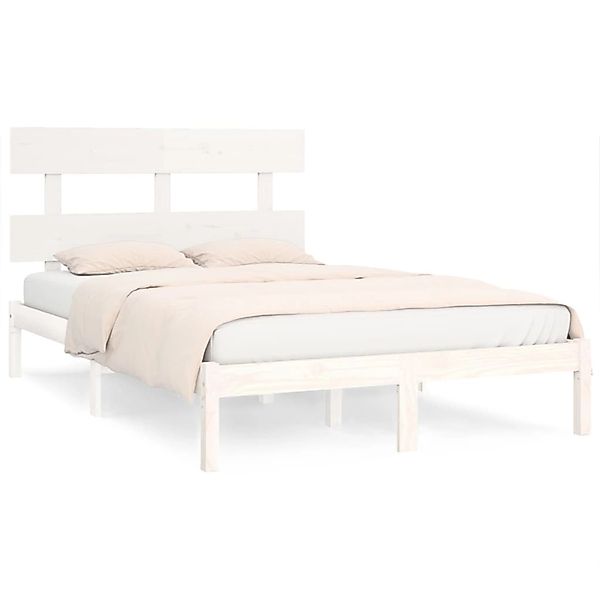 vidaXL Massivholzbett Weiß 200x200 cm1157002 günstig online kaufen