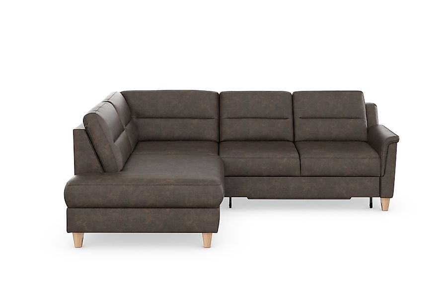 sit&more Ecksofa "Farö L-Form" inklusive Federkern, wahlweise mit Bettfunkt günstig online kaufen