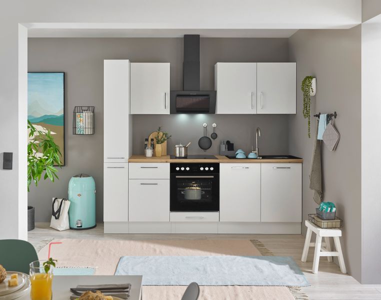 BASIC by Balculina Küchenzeile "Turin" Breite 240 cm, wahlweise mit E-Gerät günstig online kaufen