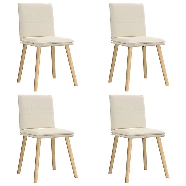 vidaXL Esszimmerstühle 4 Stk Leinen 3315366 günstig online kaufen