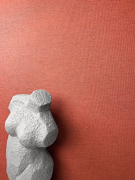 Newroom Vliestapete, Rot Tapete Uni Unifarbe - Unitapete Strukturtapete Wei günstig online kaufen